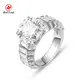 Lab Created Emerald Cut Diamond Ring VS1 - - Redleaf 8