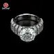 Lab Created Emerald Cut Diamond Ring VS1 - - Redleaf 7
