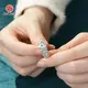 Lab Created Emerald Cut Diamond Ring VS1 - - Redleaf 4