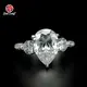 Lab Created Emerald Cut Diamond Ring VS1 - - Redleaf-1 2
