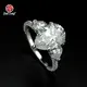 Lab Created Emerald Cut Diamond Ring VS1 - - Redleaf-1 6
