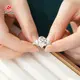 Lab Created Emerald Cut Diamond Ring VS1 - - Redleaf-1 5