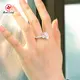 Lab Created Emerald Cut Diamond Ring VS1 - - Redleaf-1 7