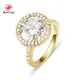 Lab Grown Oval Engagement Rings Round Lab Grown Diamond Ring Wholesale - Redleaf 4