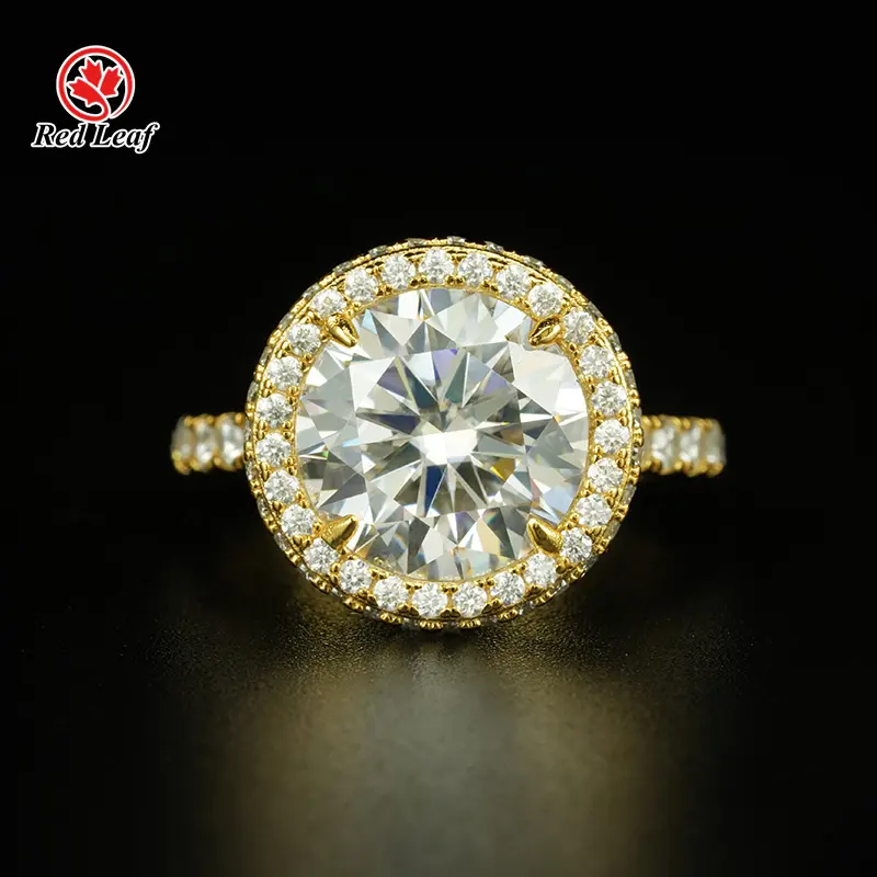 Lab Grown Oval Engagement Rings Round Lab Grown Diamond Ring Wholesale - Redleaf 2
