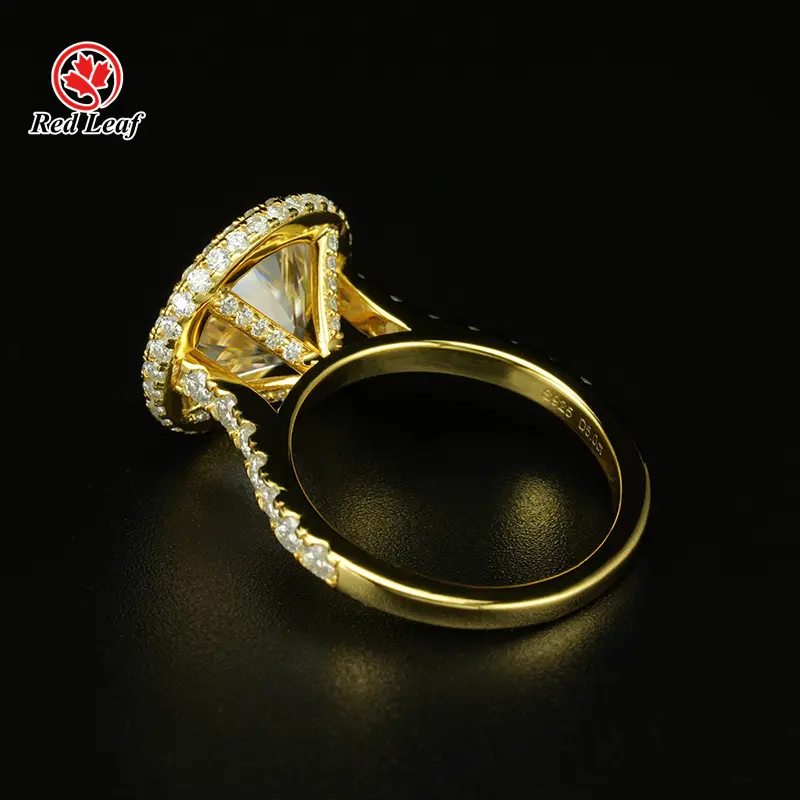 Lab Grown Oval Engagement Rings Round Lab Grown Diamond Ring Wholesale - Redleaf 8