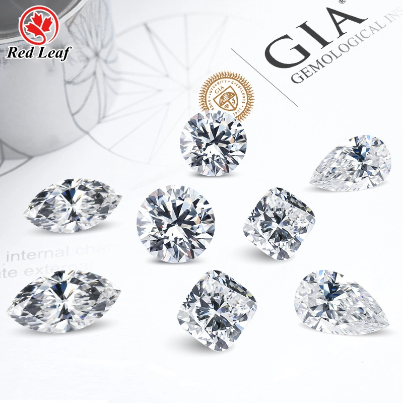 Redleaf GIA Certified VVS vs 0,5ct 1CT 2CT 3CT 5CT 10CT Round Round Cut HPHT CVD Synthetic Lab Lab Grown Diamond CVD Diamond Wholesale 1