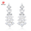 Redleaf 925 Sterling Silver Moissanite Gra Certificado Fancy Cut 2
