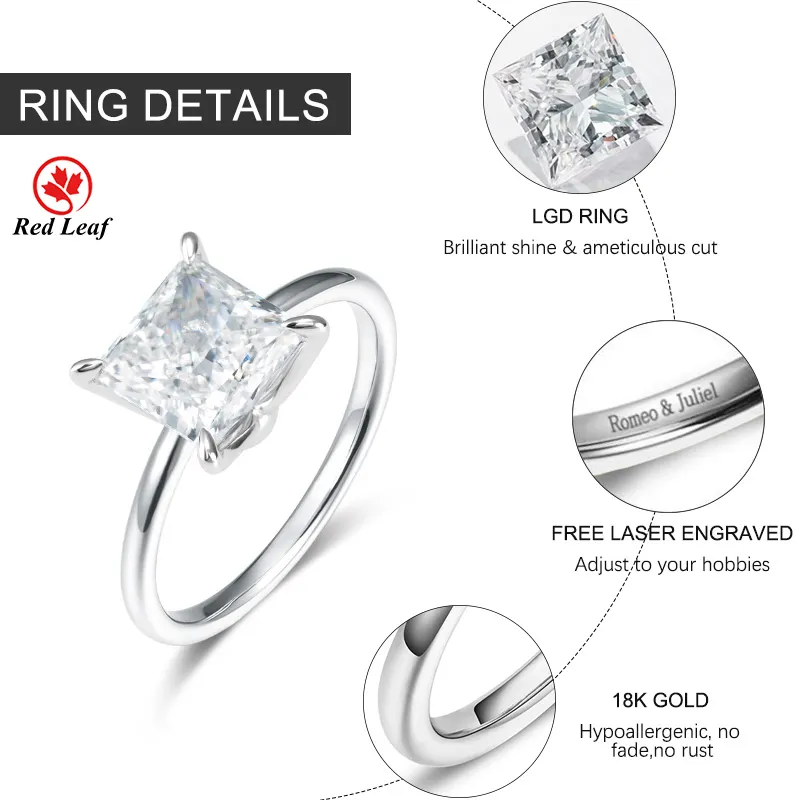 Redleaf Lab Grown Oval Engagement Rings Price List 7