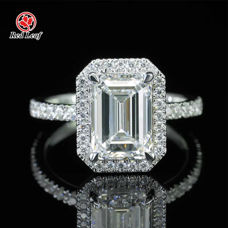 Artificial Diamond Engagement Rings Lab Grown Diamond Jewelry Wholesale - Redleaf 2