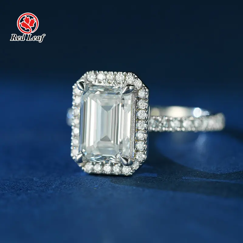 Artificial Diamond Engagement Rings Lab Grown Diamond Jewelry Wholesale - Redleaf 8