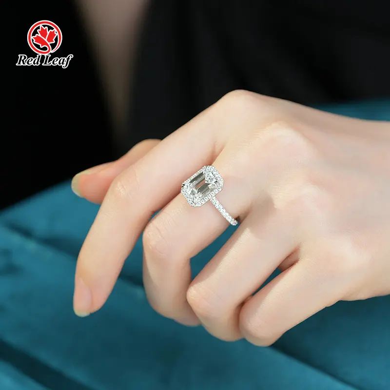 Artificial Diamond Engagement Rings Lab Grown Diamond Jewelry Wholesale - Redleaf 3