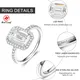Artificial Diamond Engagement Rings Lab Grown Diamond Jewelry Wholesale - Redleaf 4