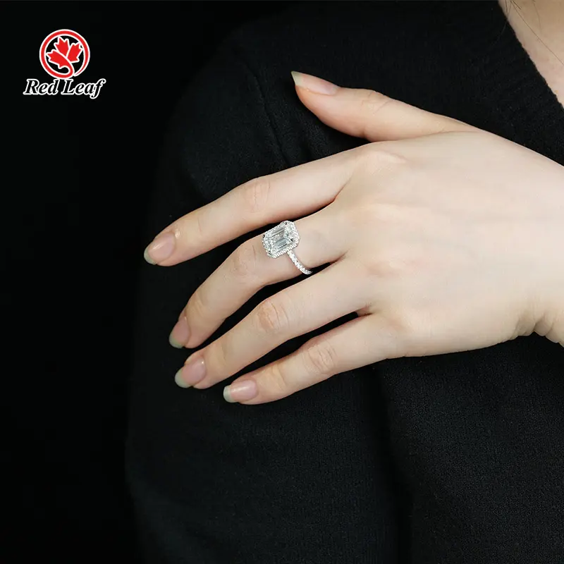 Artificial Diamond Engagement Rings Lab Grown Diamond Jewelry Wholesale - Redleaf 7