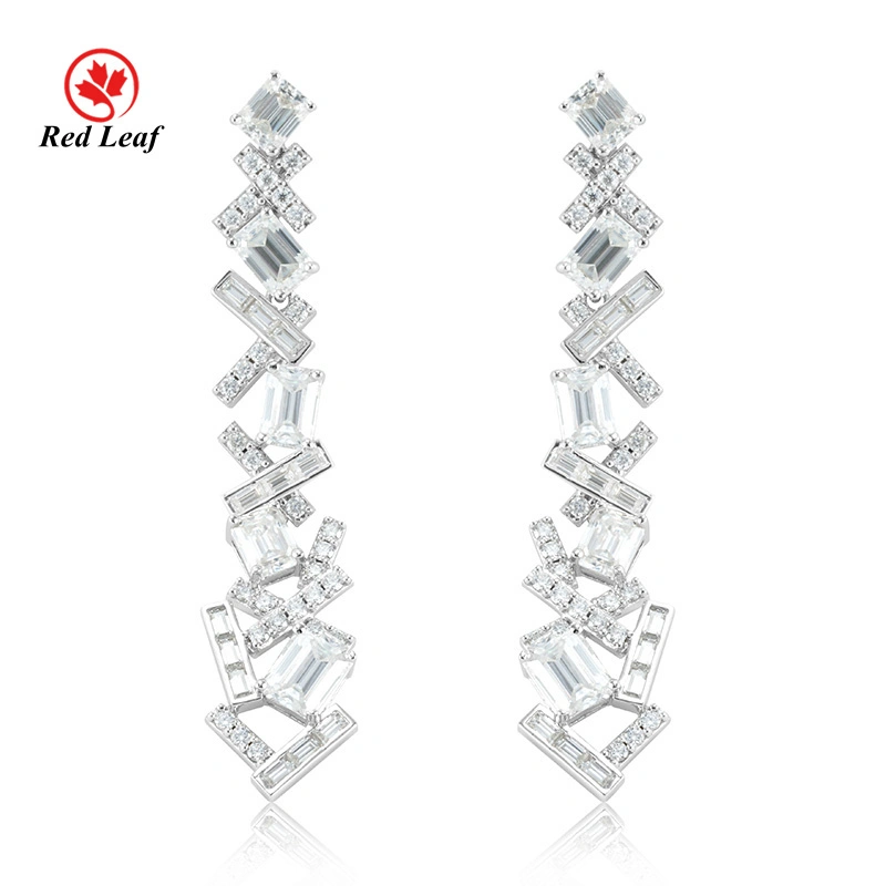 Redleaf 925 Sterling Silver D VVS MOISSANITE PEENTO DE LUXURA PEENTOS 1