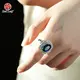 Lab Created Emerald Cut Diamond Ring Gemstone Jewelry Wholesale - Redleaf 7
