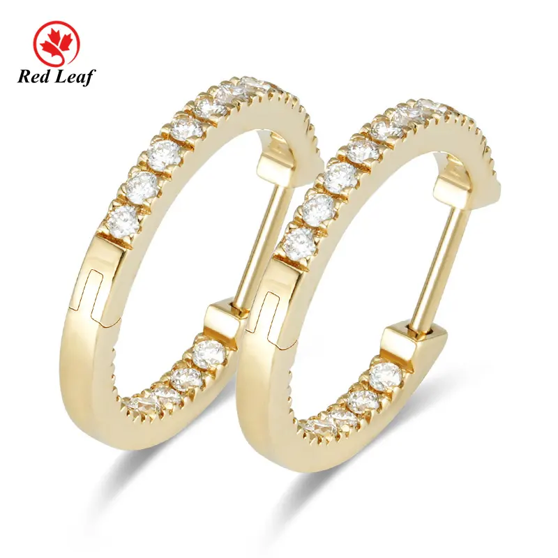 Lab Grown Diamond Drop Earrings Jewelry Wholesale - Redleaf 2