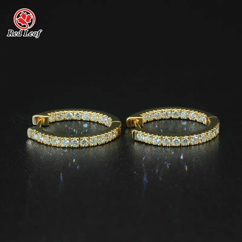 Lab Grown Diamond Drop Earrings Jewelry Wholesale - Redleaf 5