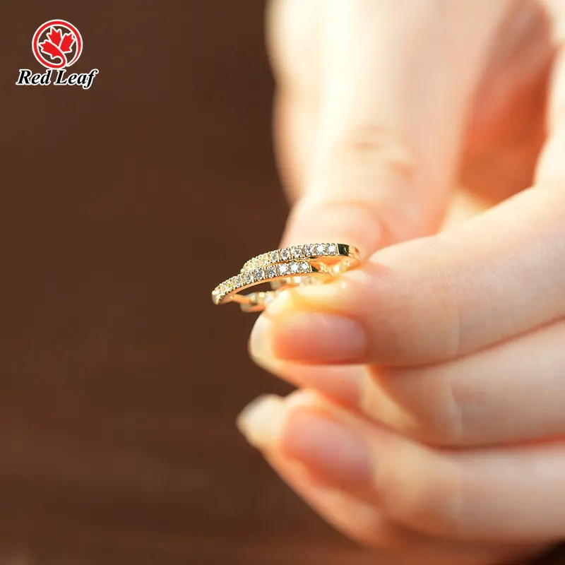 Lab Grown Diamond Drop Earrings Jewelry Wholesale - Redleaf 7