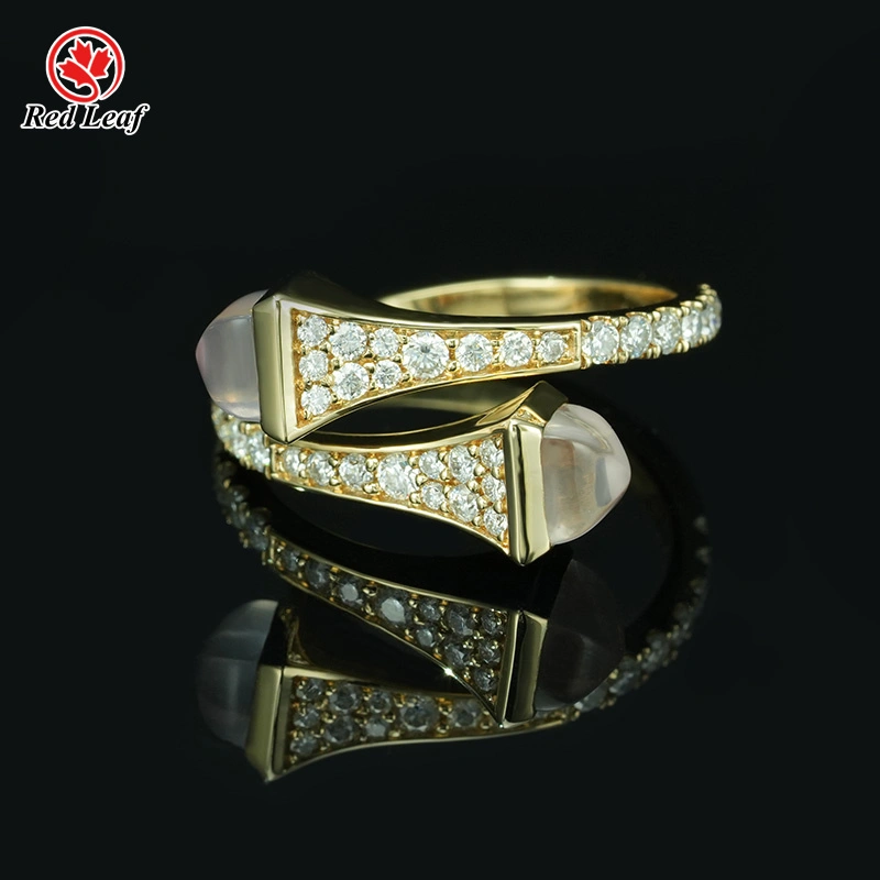 Redleaf Moissanite 18K Inimitable Design Gold Ring for Women 1