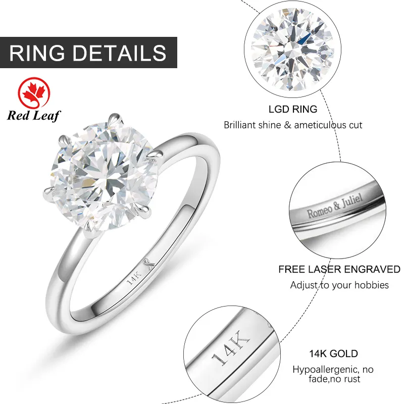 Pear Shaped Lab Grown Diamond Ring 5CT Jewelry Wholesale - Redleaf 6