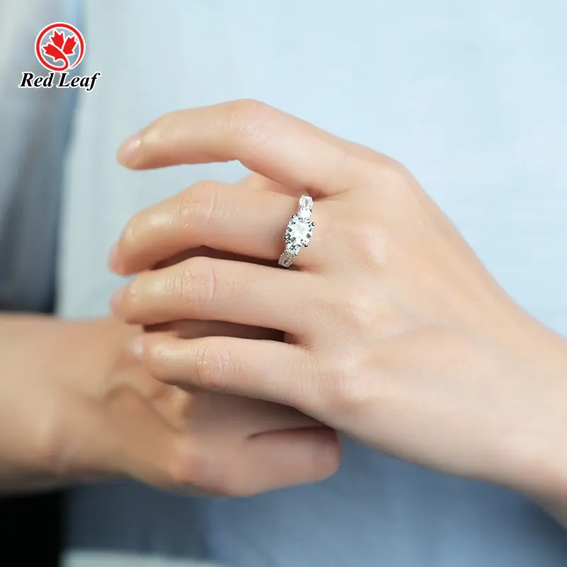 Lab Grown Solitaire Diamond Ring Jewelry Wholesale - Redleaf 3