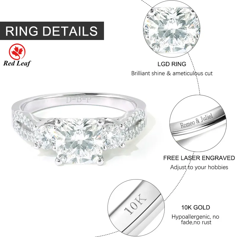 Lab Grown Solitaire Diamond Ring Jewelry Wholesale - Redleaf 8