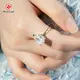Lab Grown Gemstone Rings Long Cushion Pear Gemstone Ring Wholesale - Redleaf 6