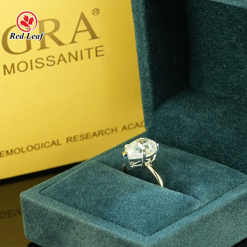 Lab Grown Gemstone Rings Long Cushion Pear Gemstone Ring Wholesale - Redleaf 7