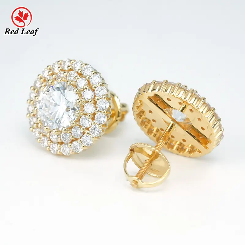Lab Created Diamond Drop Earrings by Redleaf 2