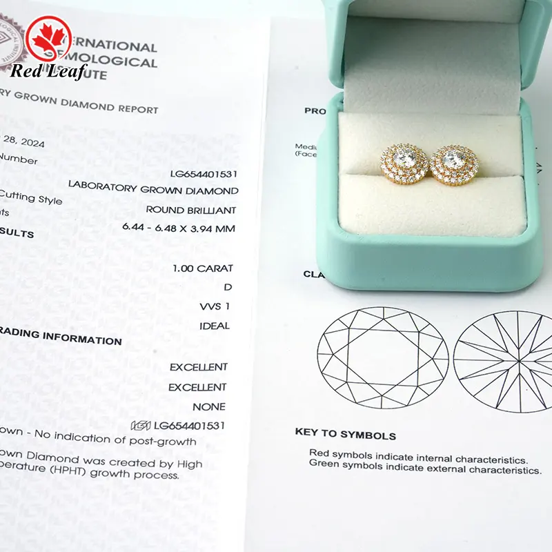 Lab Created Diamond Drop Earrings by Redleaf 7