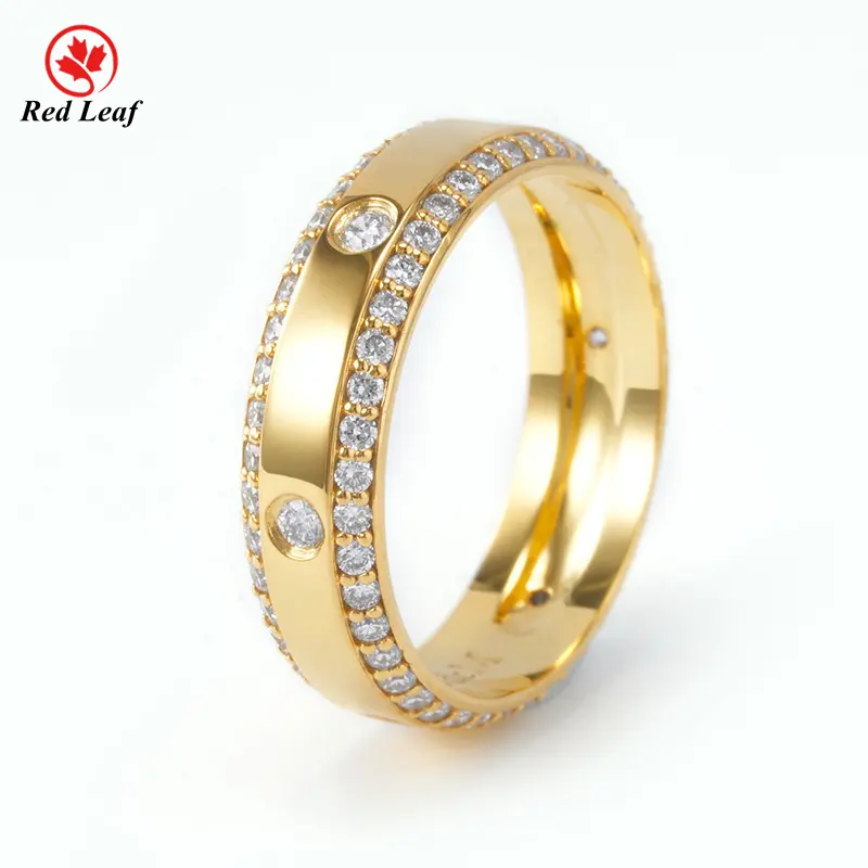 Custom Lab Created Diamond Rings PT950 Lab Grown Diamond Jewelry Wholesale - Redleaf 2