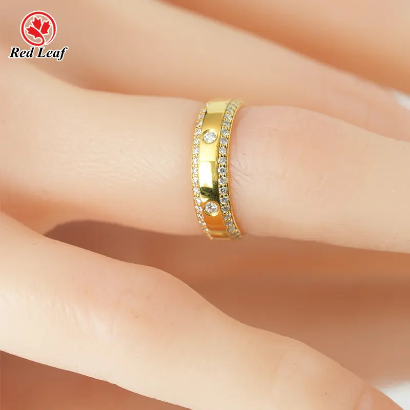 Custom Lab Created Diamond Rings PT950 Lab Grown Diamond Jewelry Wholesale - Redleaf 3