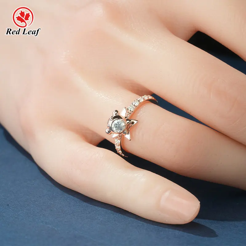 2 Carat Lab Grown Diamond Ring Round Lab Grown Diamond Ring Wholesale - Redleaf 5