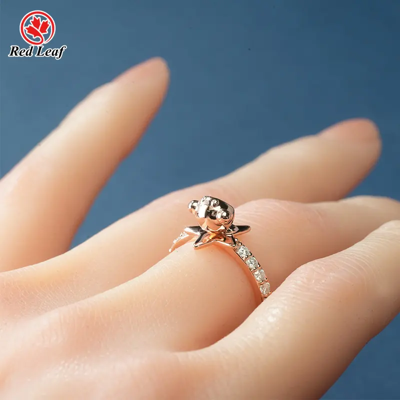 2 Carat Lab Grown Diamond Ring Round Lab Grown Diamond Ring Wholesale - Redleaf 6