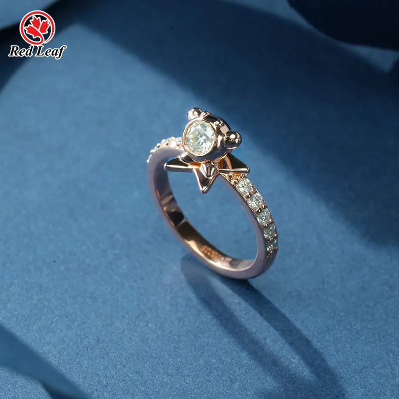 2 Carat Lab Grown Diamond Ring Round Lab Grown Diamond Ring Wholesale - Redleaf 7
