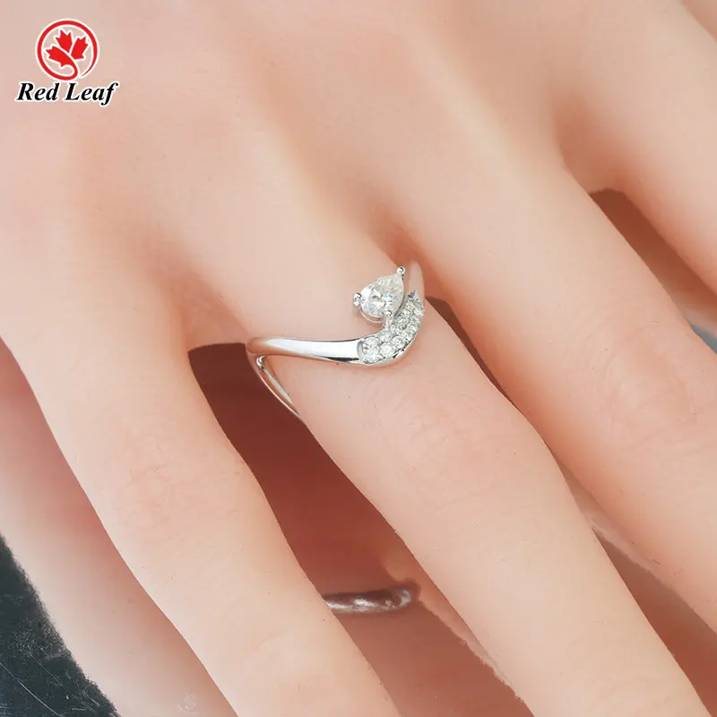 Lab Grown Gemstone Engagement Rings 3.5CT by Redleaf 8