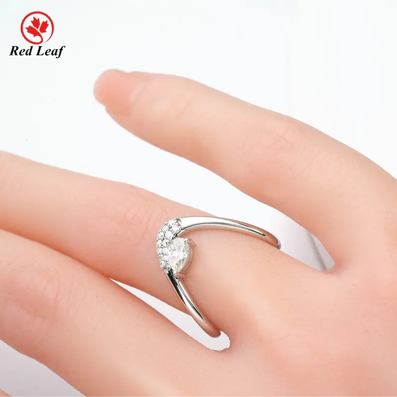 Lab Grown Gemstone Engagement Rings 3.5CT by Redleaf 5