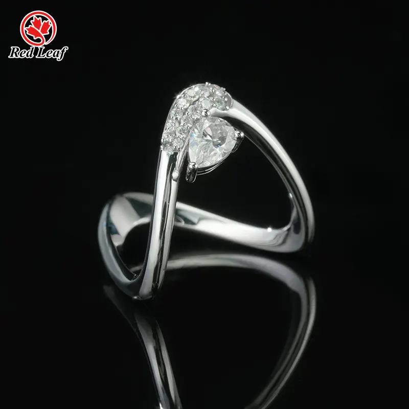 Lab Grown Gemstone Engagement Rings 3.5CT by Redleaf 7