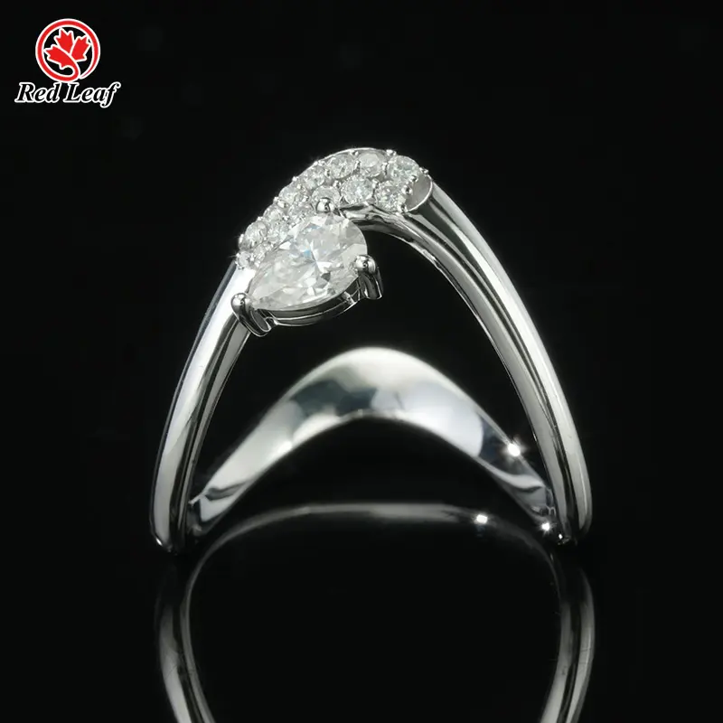 Lab Grown Gemstone Engagement Rings 3.5CT by Redleaf 2