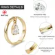 Lab Created Emerald Cut Diamond Ring 2.5CT - - Redleaf 6