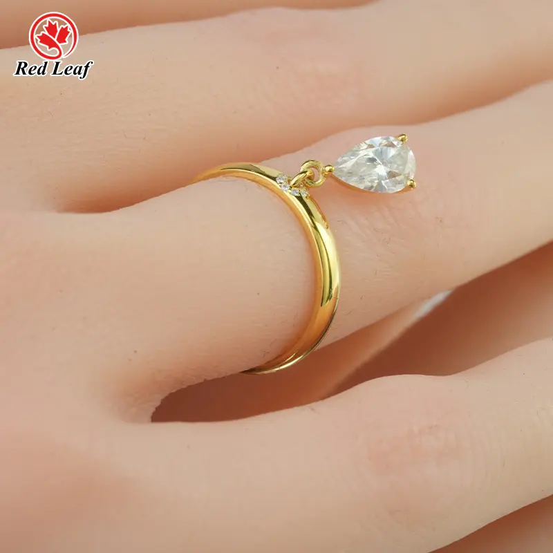 Lab Created Emerald Cut Diamond Ring 2.5CT - - Redleaf 3