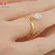 Lab Created Emerald Cut Diamond Ring 2.5CT - - Redleaf 3