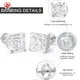Lab Created Diamond Solitaire Earrings VVS1 - - Redleaf 6