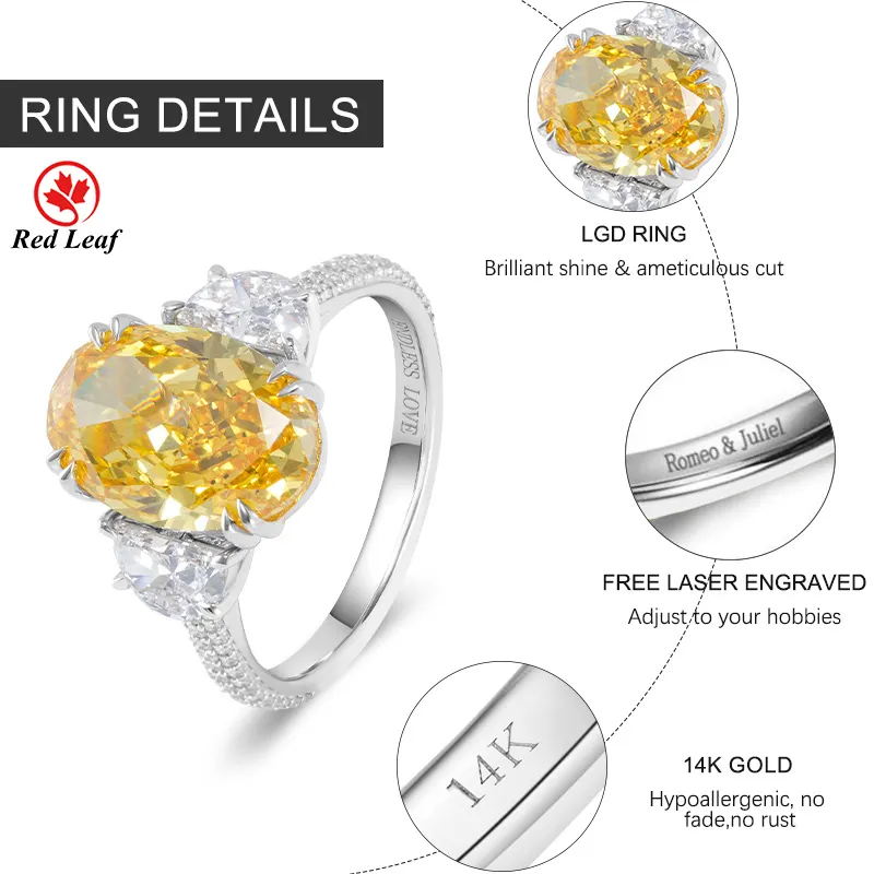 Lab Created Engagement Rings VVS2 Wholesale - Redleaf 4