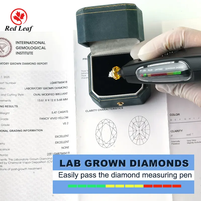Lab Created Engagement Rings VVS2 Wholesale - Redleaf 7