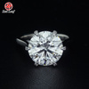 IGI zertifiziert 5.22CT D VVS2 ROUND LAB ZURÜCK DIMAMOND RING FÜR 4 Klauen PT950 Engagement Ehering Custom Labor Diamond Ring-Rotblatt 1