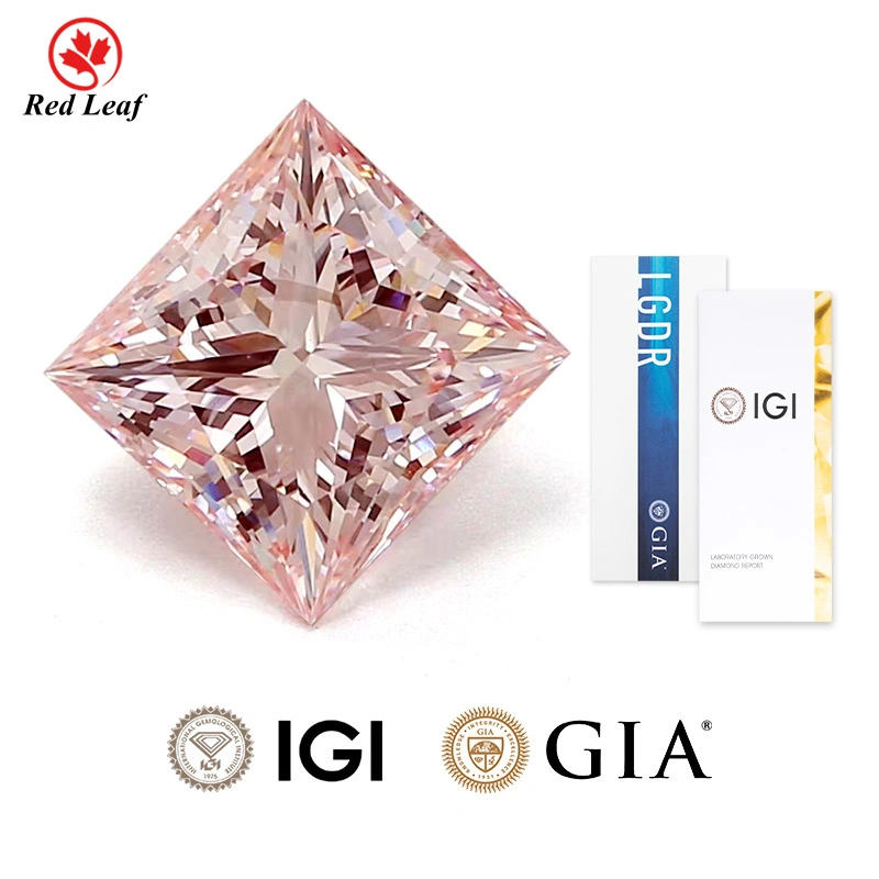 Certificat IGI rose IGI coupé de couleur rouge. 1