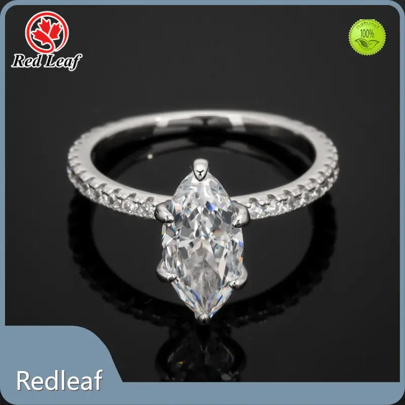 Lab Created Emerald Cut Diamond Ring 2.5CT Wholesale - Redleaf 1