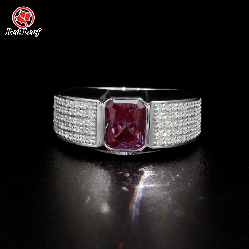 3CT Emerald Cut 18K White Gold Lab Diamond Engagement Ring IGI Certificate Lab Grown Diamond Jewelry Manufacturers-Redleaf 1